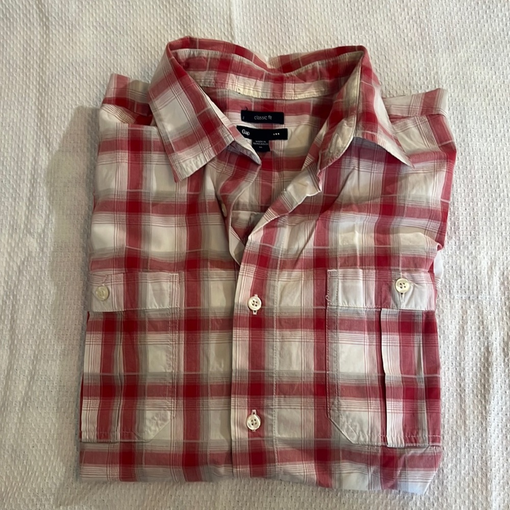 Plaid Short Sleeve Button Down